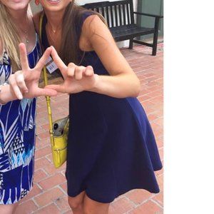 Lily Pulitzer Navy Fit and Flare Mini Dress